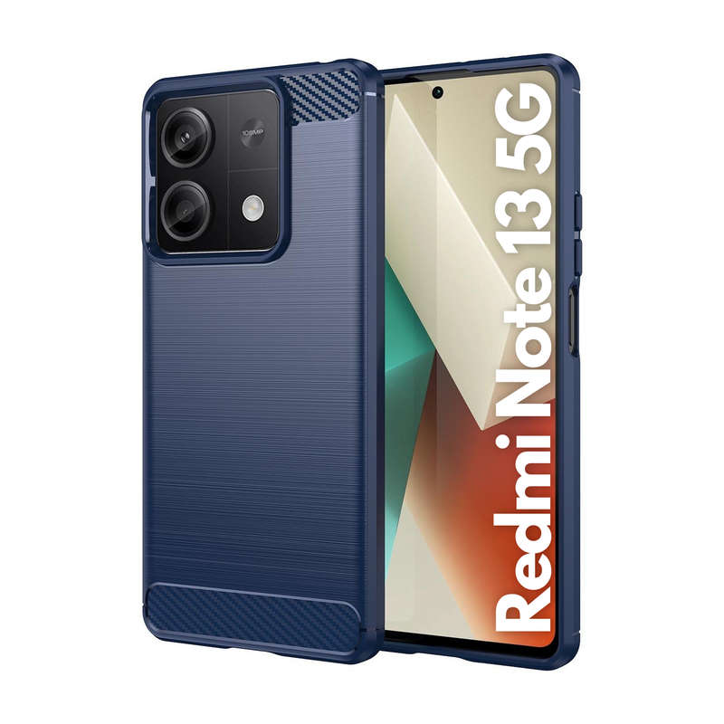 Redmi Note 13 5G Carbon Fiber Design Case Shockproof Cover
