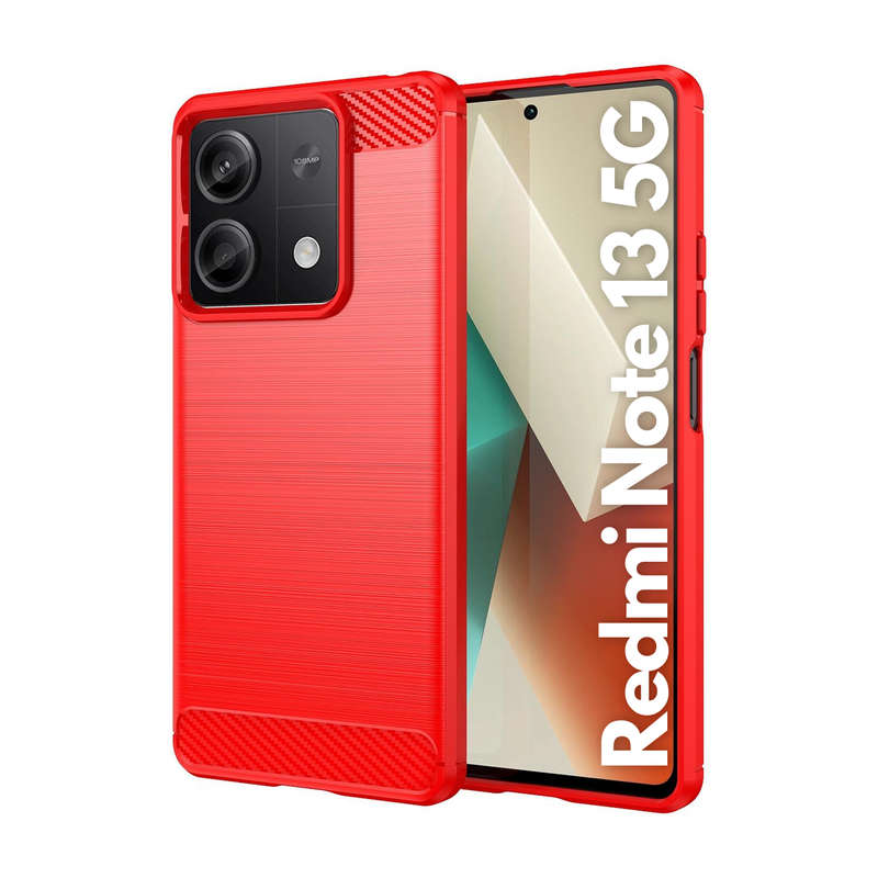 Redmi Note 13 5G Carbon Fiber Design Case Shockproof Cover