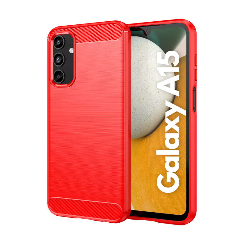 Carbon Fiber Design Case for Samsung Galaxy A15 Shockproof Cover