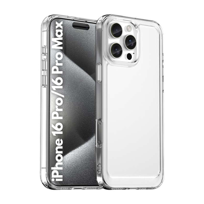 Clear Case for iPhone 16 Pro / 16 Pro Max - Shockproof Candy Series Cover