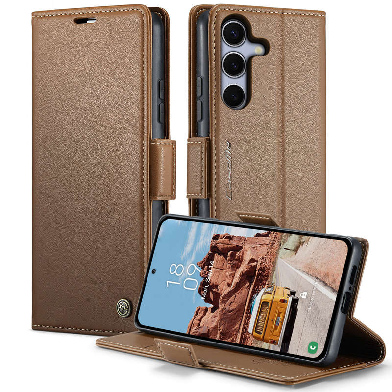 Retro Flip Leather Wallet Cover for Samsung Galaxy S25/S25 Plus/S25 Ultra