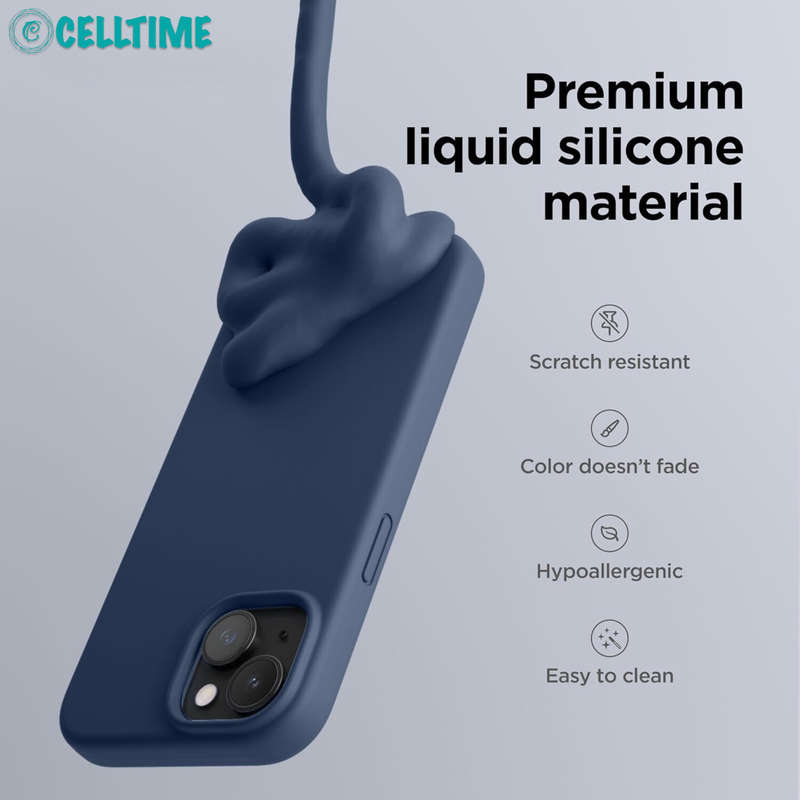 Thickened Design Silicone Cover for iPhone 15 Series Shockproof Case