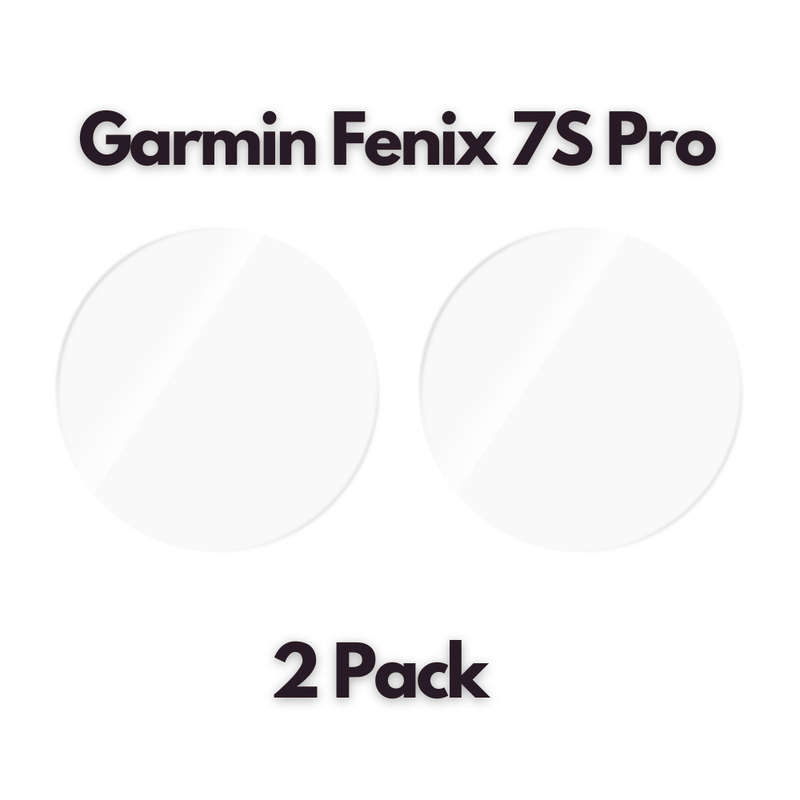 Garmin Fenix 7S Pro Tempered Glass Screen Guard - 2 Pack