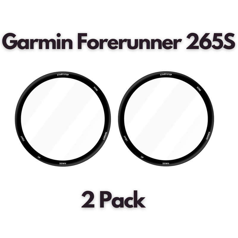 Garmin Forerunner 265S Tempered Fiber Glass Screen Guard - 2 Pack