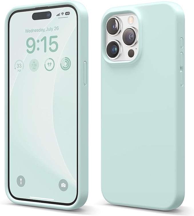 Thickened Design Silicone Cover for iPhone 15 Series Shockproof Case