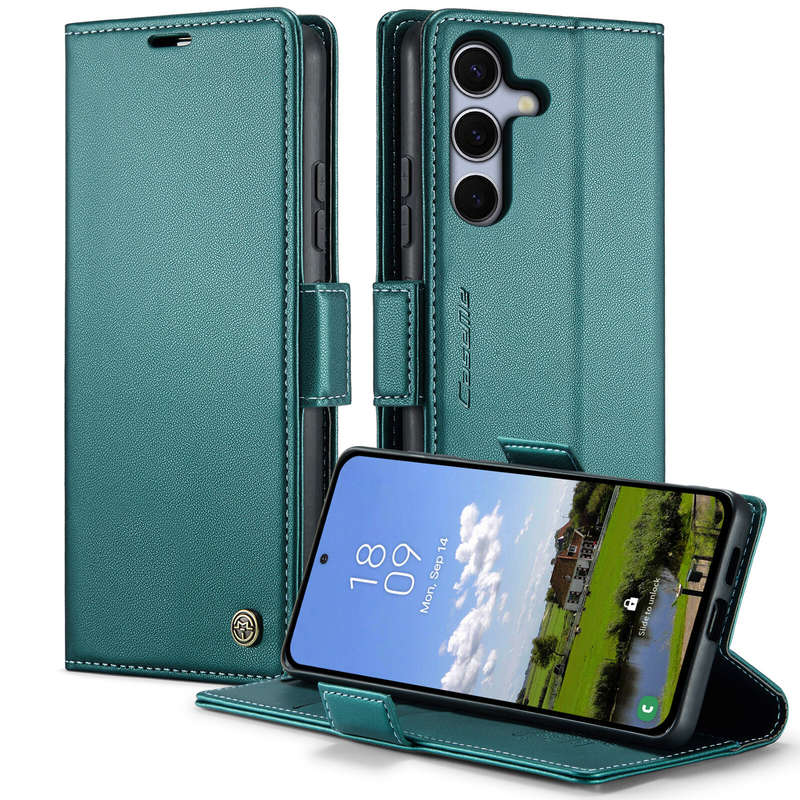 Retro Flip Leather Wallet Cover for Samsung Galaxy S25/S25 Plus/S25 Ultra