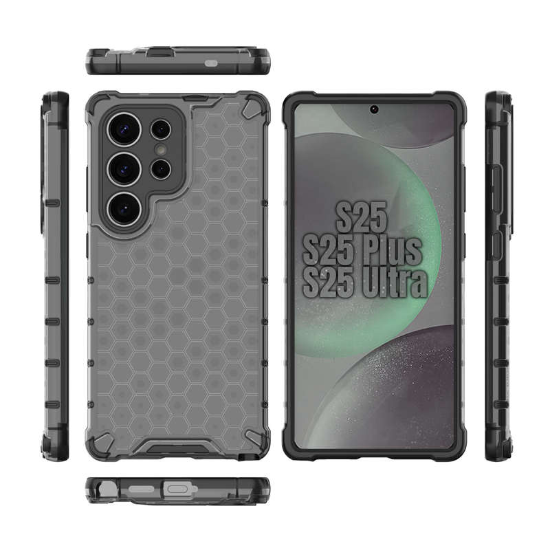 Honeycomb Case for Galaxy S25/S25 Plus/S25 Ultra Shockproof Cover