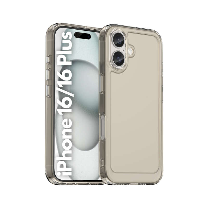 Clear Case for iPhone 16/16 Plus - Shockproof Candy Series Cover