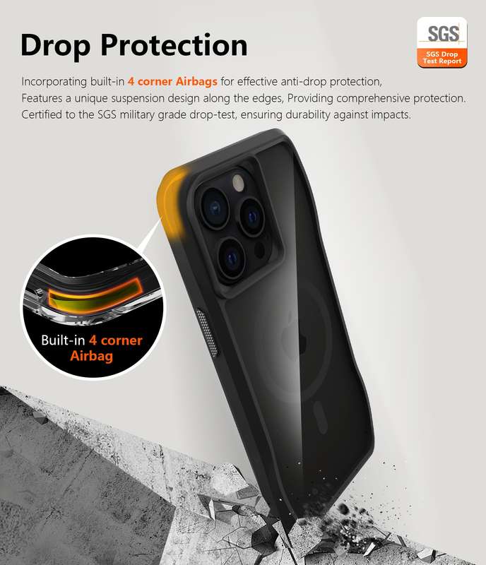 Octagon MagSafe Cover for iPhone 15 Pro / 15 Pro Max Shockproof Case