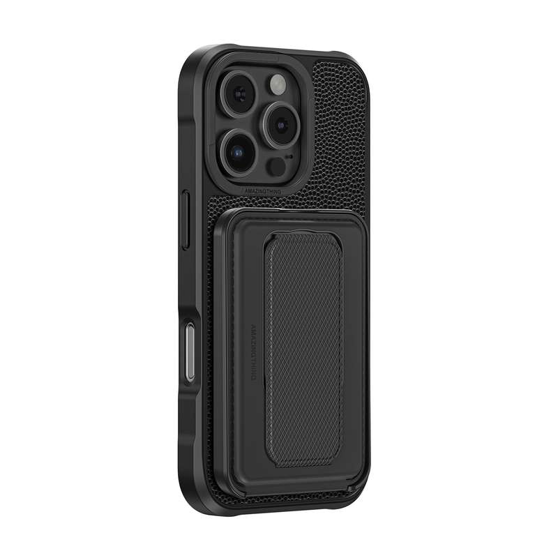 AMAZINGTHING Glamour Mag Shockproof Case Wallet Stand for iPhone 16/16 Plus/16 Pro/16 Pro Max Mag...