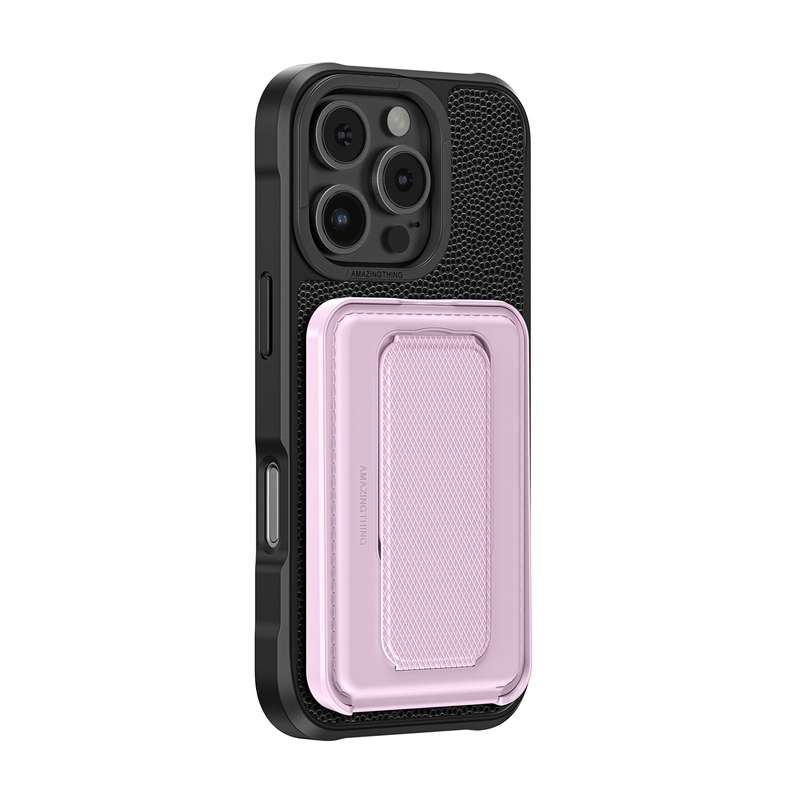 AMAZINGTHING Glamour Mag Shockproof Case Wallet Stand for iPhone 16/16 Plus/16 Pro/16 Pro Max Mag...