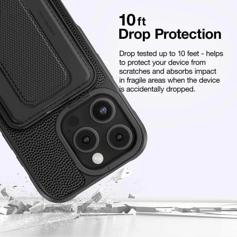 AMAZINGTHING Glamour Mag Shockproof Case Wallet Stand for iPhone 16/16 Plus/16 Pro/16 Pro Max Mag...
