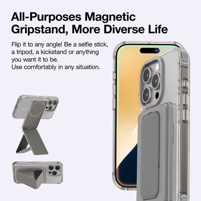 AMAZINGTHING Omni Mag Shockproof Case Stand Set for iPhone 16 Pro/16 Pro Max MagSafe Cover