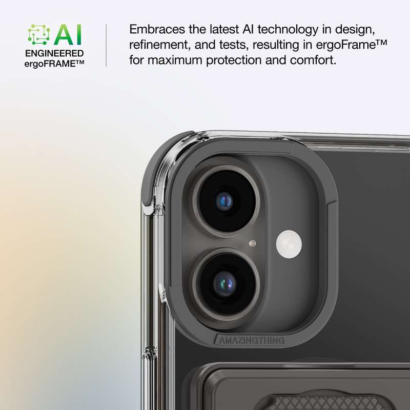 AMAZINGTHING Omni Mag Shockproof Case Grip Stand Set for iPhone 16/16 Plus MagSafe Cover