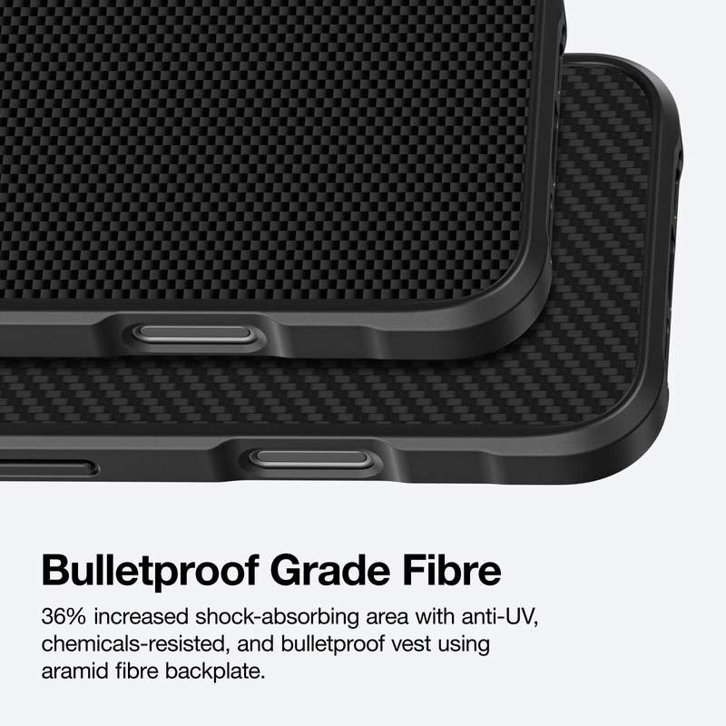 AMAZINGTHING Titan Max Aramid Fiber Mag Case for iPhone 16/16 Plus Shockproof MagSafe Cover