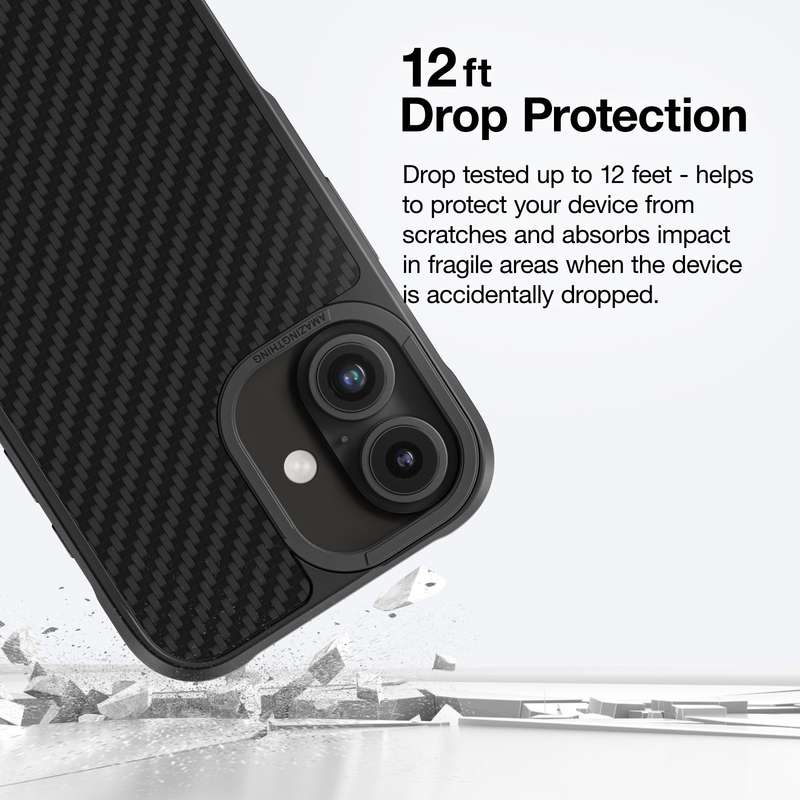 AMAZINGTHING Titan Max Aramid Fiber Mag Case for iPhone 16/16 Plus Shockproof MagSafe Cover