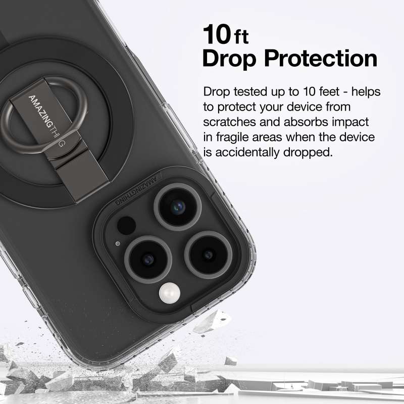 AMAZINGTHING Titan Pro Mag Grip Ring Set Case for iPhone 16/16 Plus/16 Pro/16 Pro Max MagSafe Cover