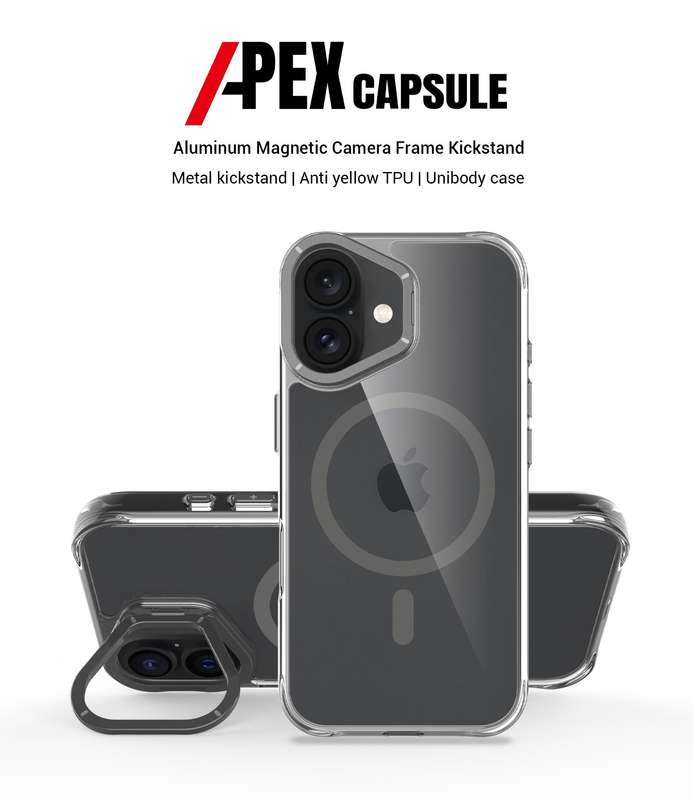 Apex Capsule Cover For iPhone 16 Shockproof Case