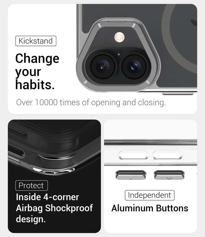 Apex Capsule Cover For iPhone 16 Shockproof Case