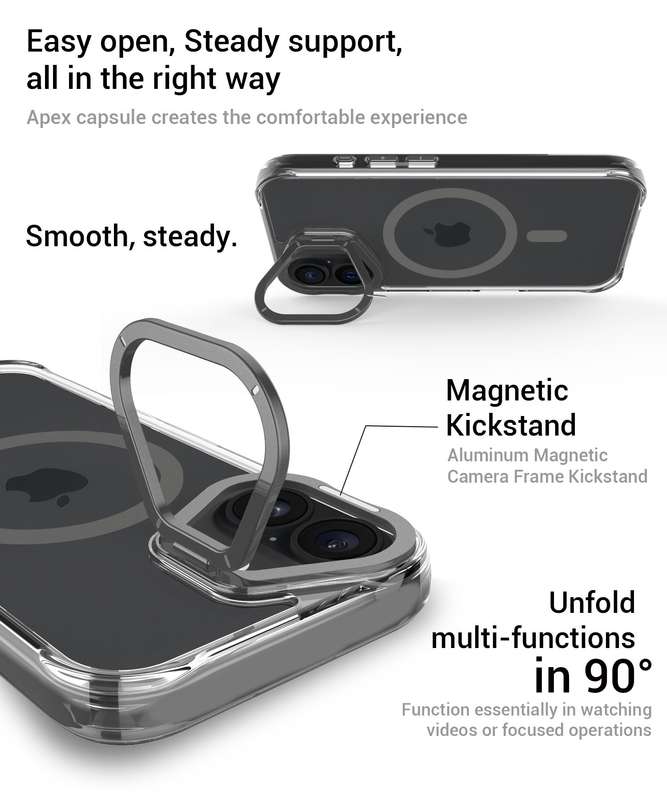 Apex Capsule Cover For iPhone 16 Shockproof Case