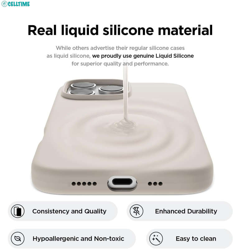 Liquid Silicone Case for iPhone 16/16 Plus/16 Pro/16 Pro Max Shockproof Cover