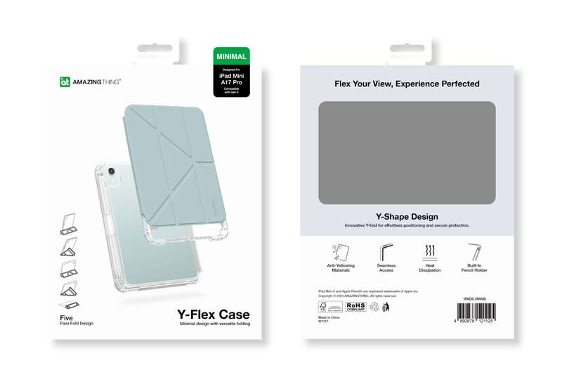 AMAZINGTHING Y-Flex Case for iPad Mini 7 (A17 Pro)/ iPad Mini 6 Cover