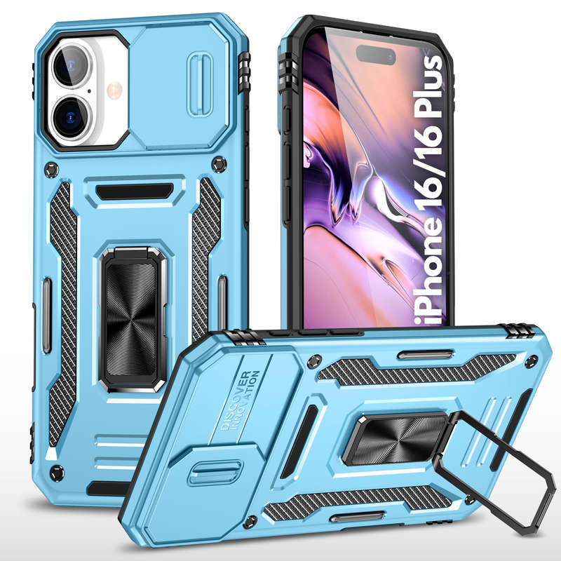 Kejiang Camshield Cover for iPhone 16 / 16 Plus Shockproof Case