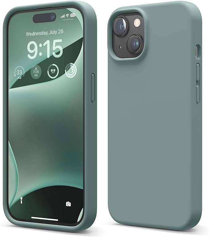 Thickened Design Silicone Cover for iPhone 15 Series Shockproof Case