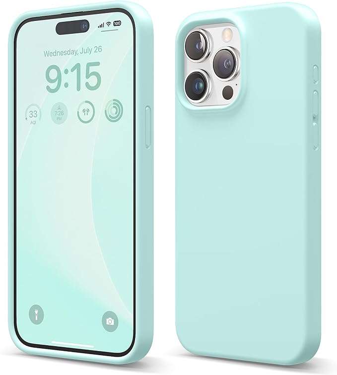 Thickened Design Silicone Cover for iPhone 15 Series Shockproof Case