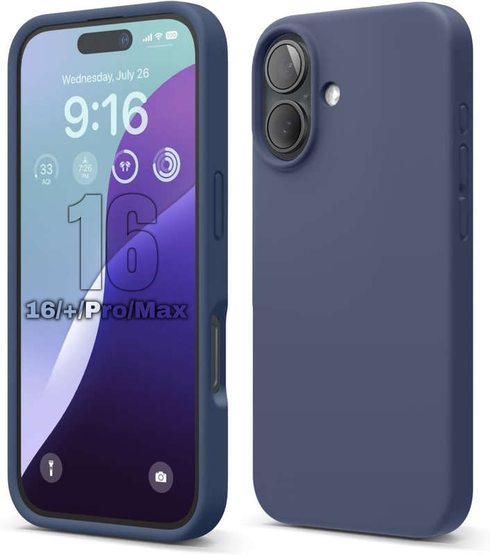 Liquid Silicone Case for iPhone 16/16 Plus/16 Pro/16 Pro Max Shockproof Cover