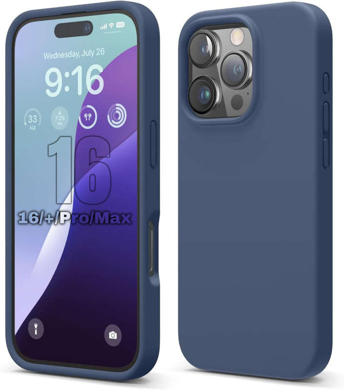 Liquid Silicone Case for iPhone 16/16 Plus/16 Pro/16 Pro Max Shockproof Cover