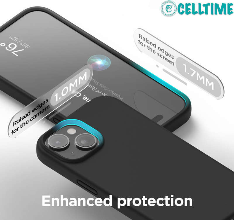 Thickened Design Silicone Cover for iPhone 15 Series Shockproof Case