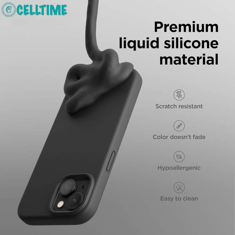Thickened Design Silicone Cover for iPhone 15 Series Shockproof Case