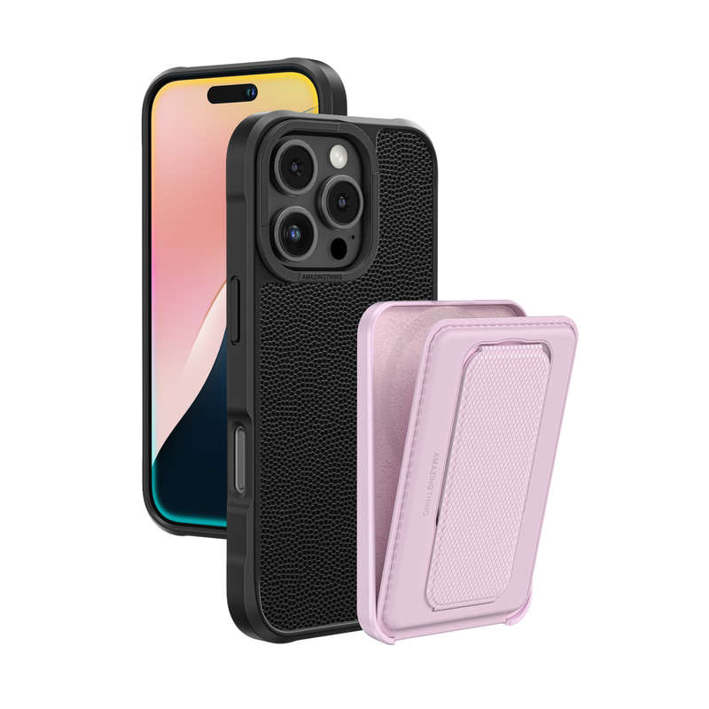 AMAZINGTHING Glamour Mag Shockproof Case Wallet Stand for iPhone 16/16 Plus/16 Pro/16 Pro Max Mag...