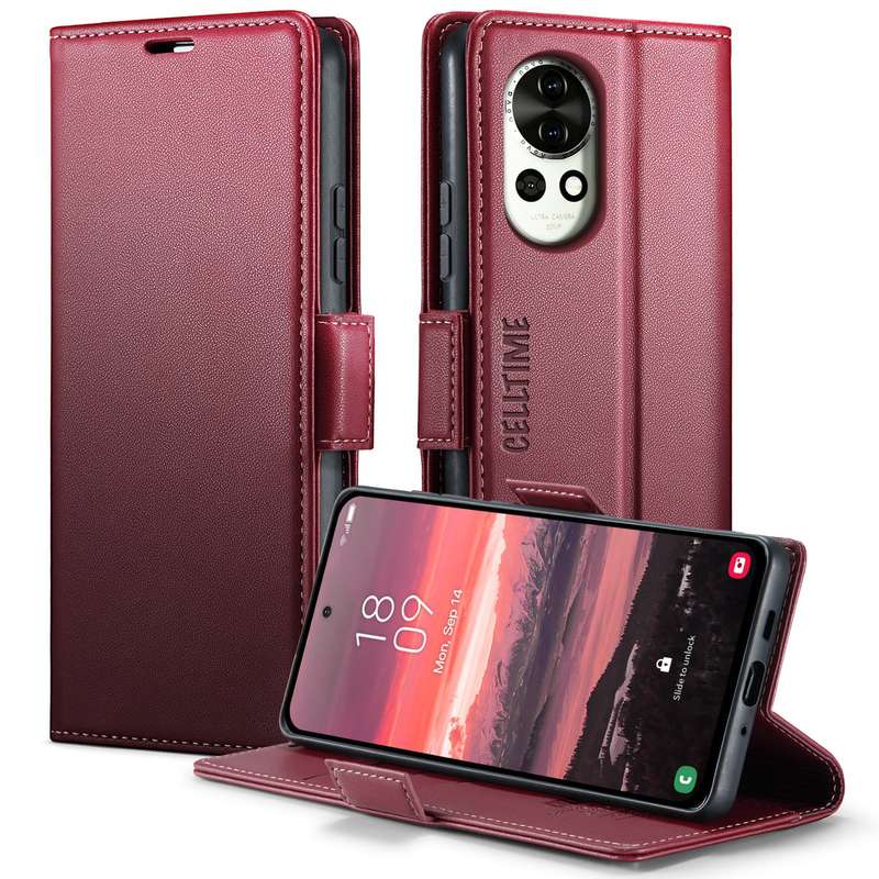 Retro Flip Leather Wallet Cover for Huawei Nova 13