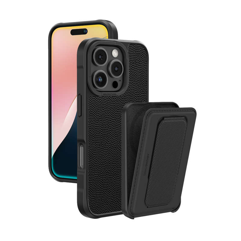 AMAZINGTHING Glamour Mag Shockproof Case Wallet Stand for iPhone 16/16 Plus/16 Pro/16 Pro Max Mag...