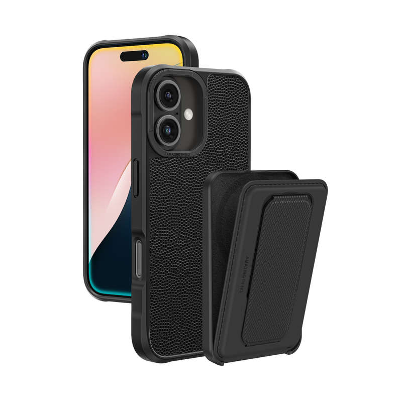 AMAZINGTHING Glamour Mag Shockproof Case Wallet Stand for iPhone 16/16 Plus/16 Pro/16 Pro Max Mag...