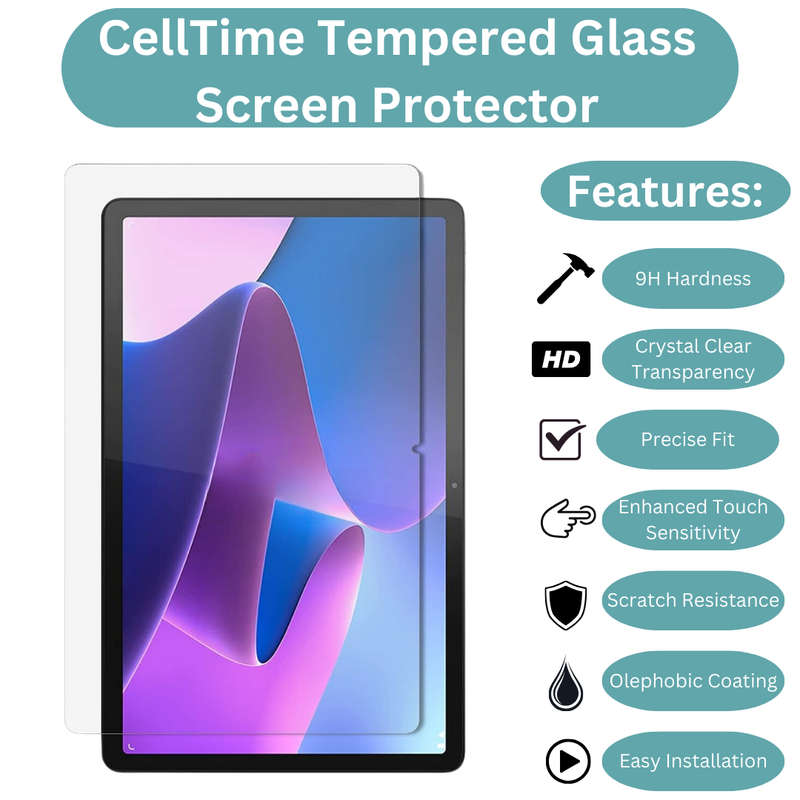 CellTime Tempered Glass Screen Guard for Lenovo Tab P11 (11") (TB350XU)