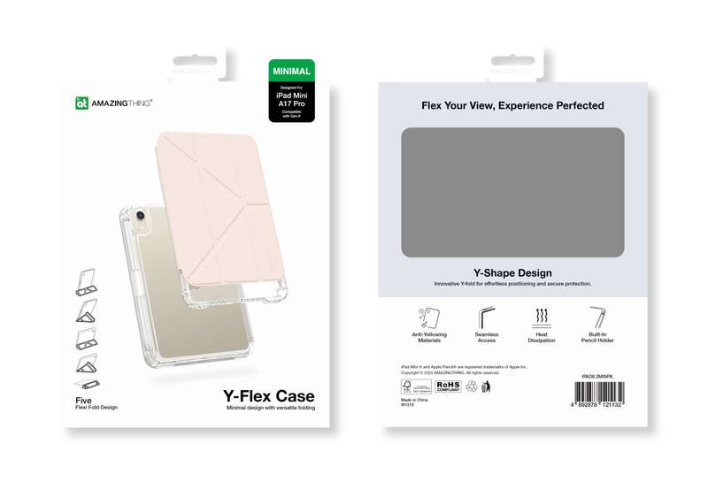 AMAZINGTHING Y-Flex Case for iPad Mini 7 (A17 Pro)/ iPad Mini 6 Cover