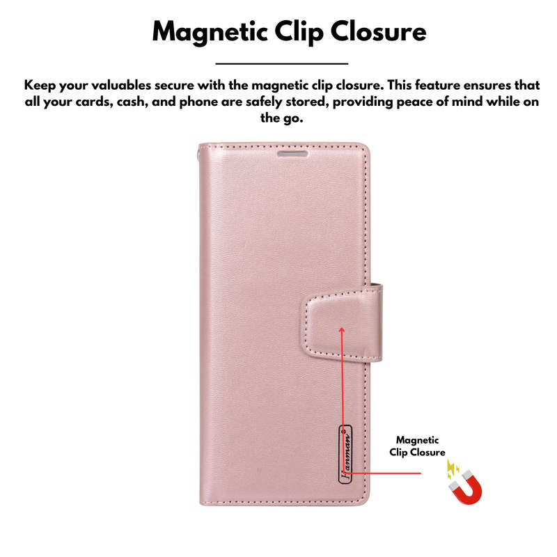 Hanman Classic Flip Leather Wallet Cover for Samsung Galaxy Z Fold 3