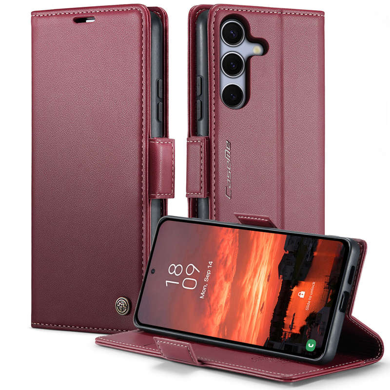 Retro Flip Leather Wallet Cover for Samsung Galaxy S25/S25 Plus/S25 Ultra