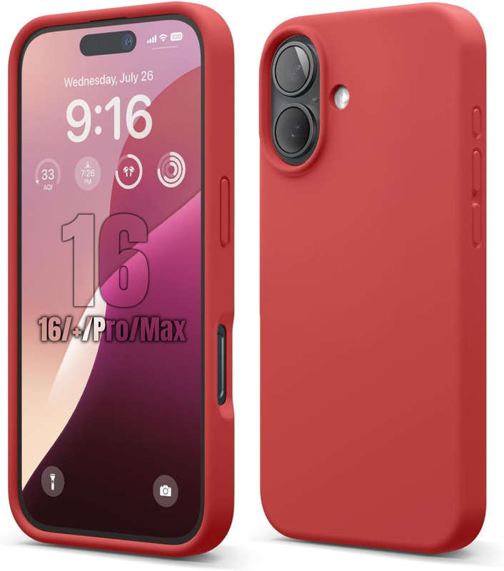 Liquid Silicone Case for iPhone 16/16 Plus/16 Pro/16 Pro Max Shockproof Cover