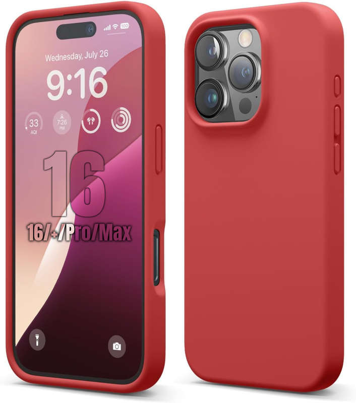 Liquid Silicone Case for iPhone 16/16 Plus/16 Pro/16 Pro Max Shockproof Cover