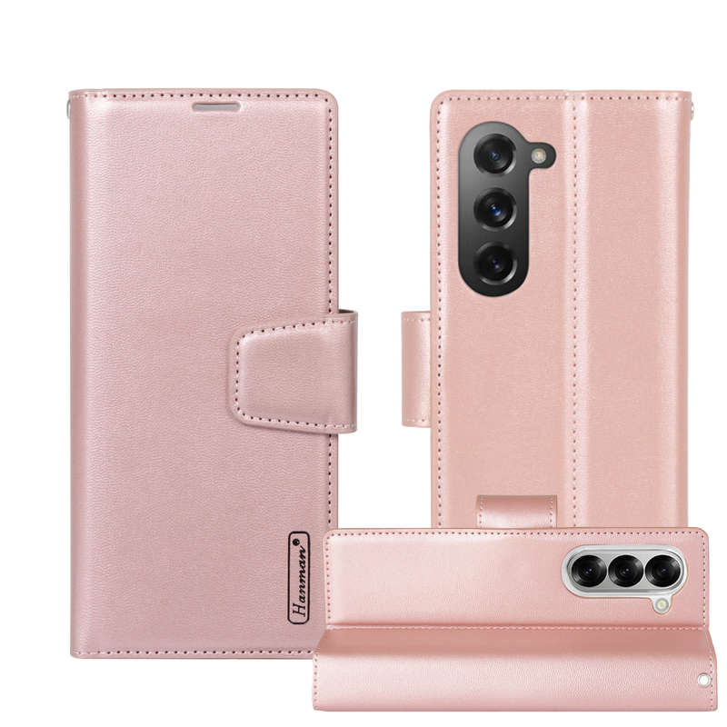 Hanman Classic Flip Leather Wallet Cover for Samsung Galaxy Z Fold 6