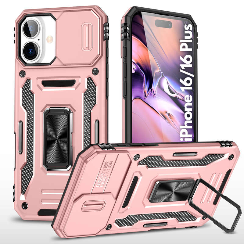 Kejiang Camshield Cover for iPhone 16 / 16 Plus Shockproof Case