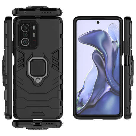 Xiaomi Mi 11T Pro Shockproof B/ Panther Magnetic Ring Stand Cover
