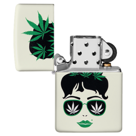 Zippo - Cannabis Design Glow in Dark