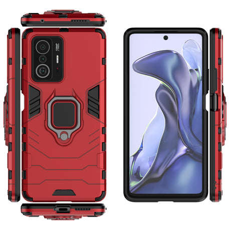 Xiaomi Mi 11T Pro Shockproof B/ Panther Magnetic Ring Stand Cover