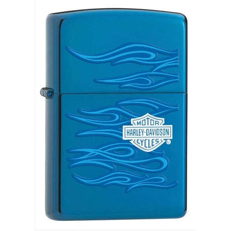 Zippo Lighter - Harley Davidson Ghost Sapphire