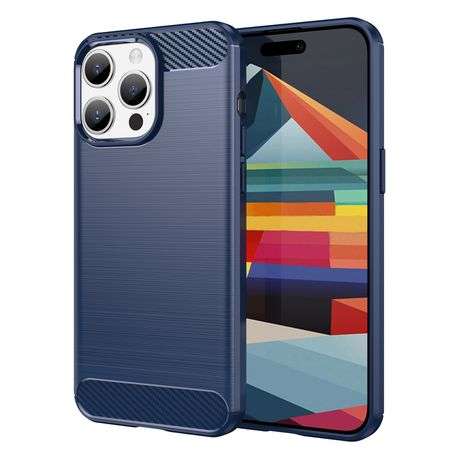 Carbon Fiber Design Cover for iPhone 15 Pro Max Shockproof Case